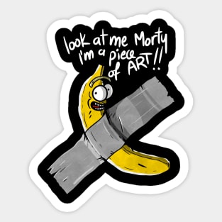 Banana Duct tape on the shirt Sticker